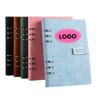A5 PU Refillable Office Notebook with Magnetic Buckle
