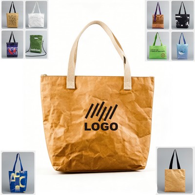 Mini Tote With Webbing Handles