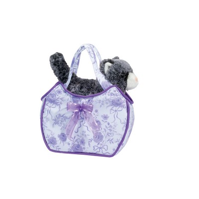 Fancy Flower Sassy Pet Sak w/Cat Stuffed Animal