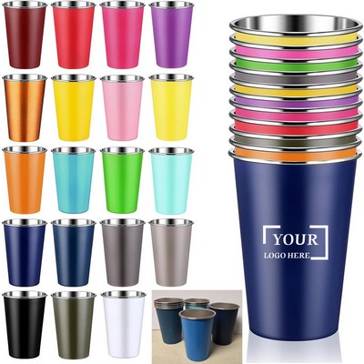 16OZ. High Quality Stainless Steel Metal Cup