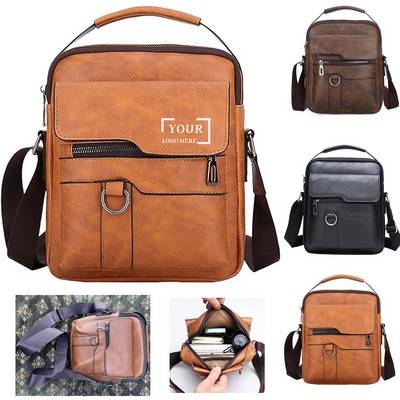 Large Capacity PU Leather Handbag Crossbody Bag Briefcases