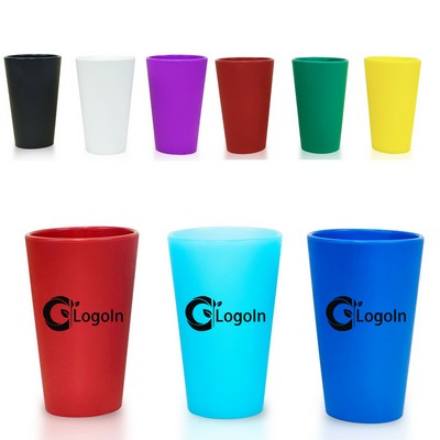 16oz Silicone Pint Glass Unbreakable BPA-Free Reusable Drinking Cup