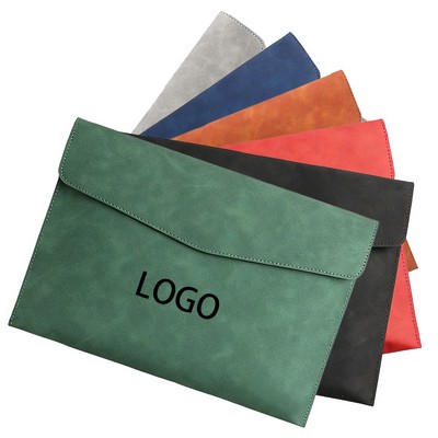 PU Business A4 Paper Folder Package Data Bag