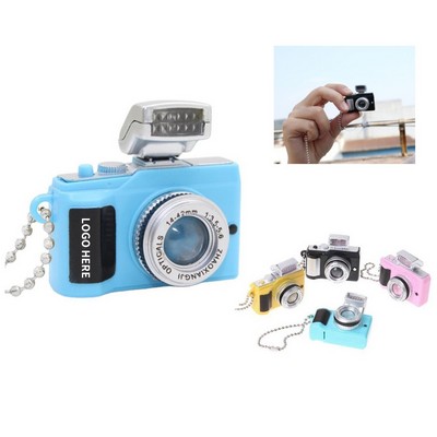 Multicolored Photo Camera LED & Sound Keychain