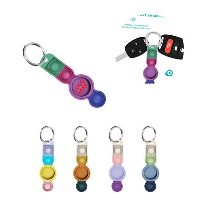 2" 1 Silicone Airtag Bubble Keyring