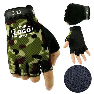 Fingerless Tactical Gloves Anti Slip for Men Women Outdoor Sports Fishing Cycling Motorcycle