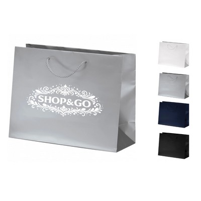 13" x 10" x 5" Matte Laminated Shopping Bag