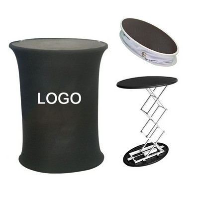 Hydraulic Pop Up Counter Tension Fabric Oval Edition