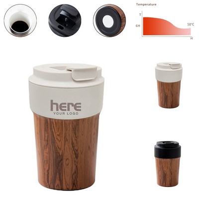 Stainless Steel Bamboo Travel Mug