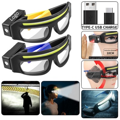 Motion Sensor Rechargeable LED Visor Headlamp
