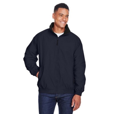 Harriton Fleece-Lined Nylon Jacket