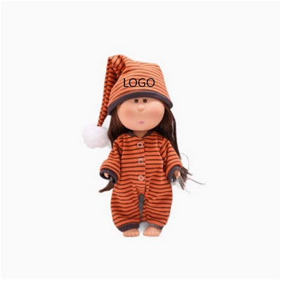 Potato Doll 24cm Mia Doll Striped Pajama Set