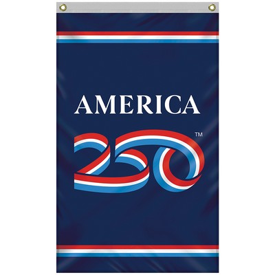 2.5' X 4' America 250th Nylon Banner