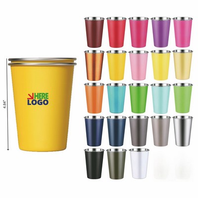 16oz Colorful Stainless Steel Pint Cup