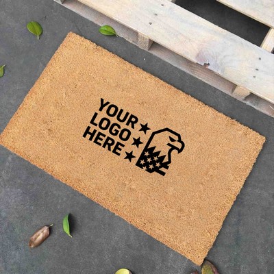 Natural Coir Welcome Mat Indoor Outdoor Entryway
