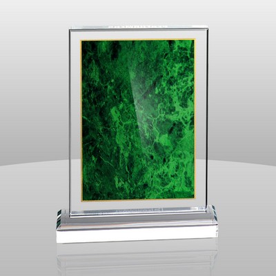 Green Marble Print Award (7"x5"x2")