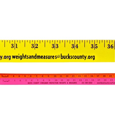 Fluorescent Finish Yardstick
