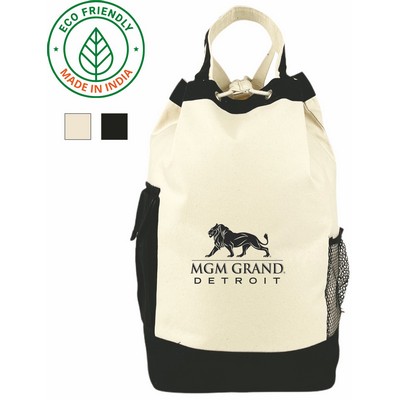Explorer Eco Friendly Canvas Duffel Bag w/Black Trim