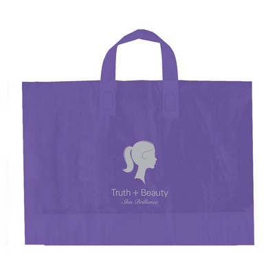Frosted Soft Loop Handle Bag (12"x10"x4")