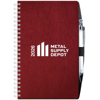 Flex Weekly Planner w/Pen Safe Back Cover & Pen