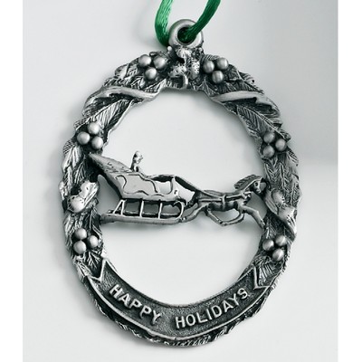 MasterCast Design Sleigh Oval Cast Ornament