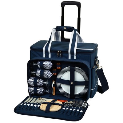 Picnic Set for 4 with Cooler on Wheels