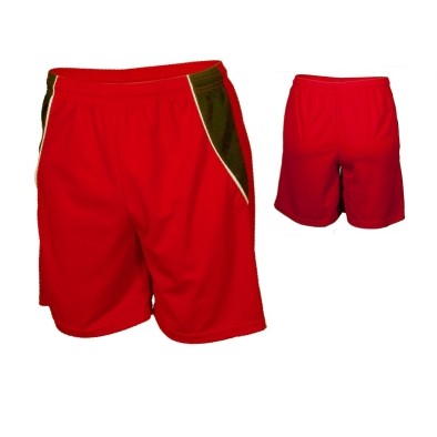 Youth Dazzle Cloth Short w/ Contrasting Front Panel & Piping (5" Inseam)