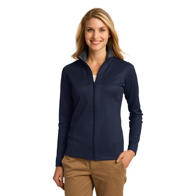 Port Authority Women's Vertical Texture Full-Zip Jacket.