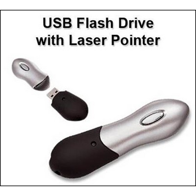 USB Flash Drive with Laser Pointer - 1 GB Memory
