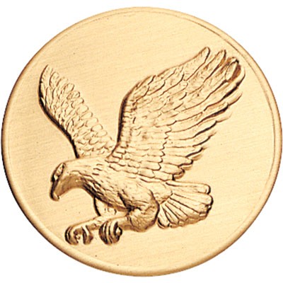 2" Soaring Eagle High Relief Stamped Medallion Insert Disc