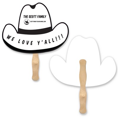 Cowboy Hat Shape Single Hand Fan