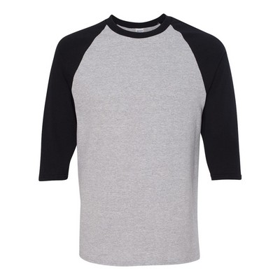 Gildan® Unisex Heavy Cotton™ Raglan Three-Quarter Sleeve T-Shirt