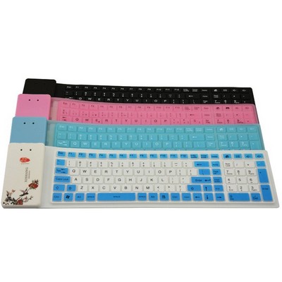 109 Keys Portable Wireless Silicone Keyboard