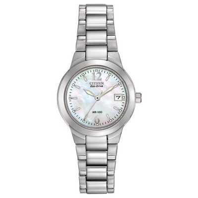 Citizen® Ladies' Chandler Eco-Drive Stainless Steel w/MOP Dial Watch