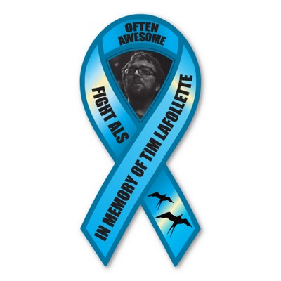 Ribbon w/Punch Out Magnet - 3.875" x 8" - 20 mil