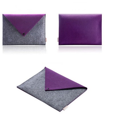 11" Laptop Felt Sleeve w/Buckle