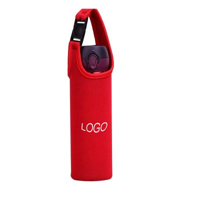 Neoprene Bottle Holder with Adjustable Strap