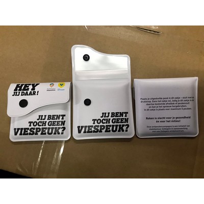 Portable Compact Pocket Ashtray Cigarette Ash Pouch - Fireproof - PVC Odorless -Assorted Colors