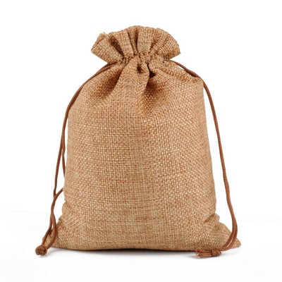 Burlap Gift Bag w/Drawstring