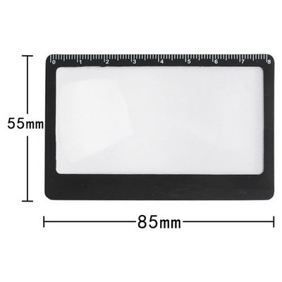 3X Magnifying Glass Page Magnifying Sheet Credit Card Magnifier