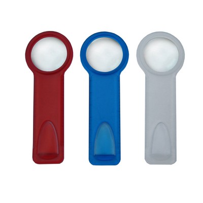 Magnified Glass Bookmark w/Ruler