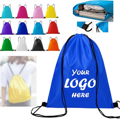 210D Polyester Drawstring Backpack