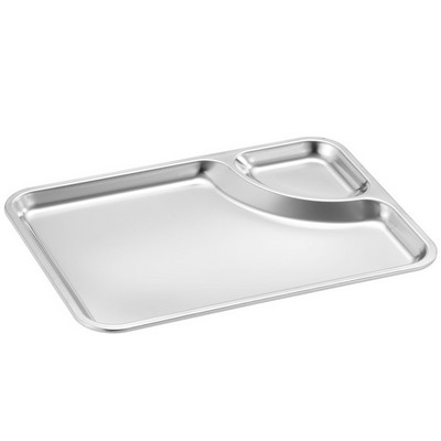 Dumpling Plate with Sauce Dipping Compartment