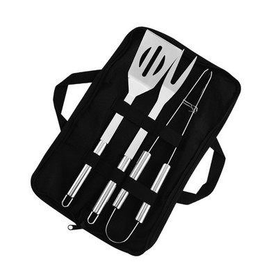 3 Piece Stainless Steel BBQ Tool Set