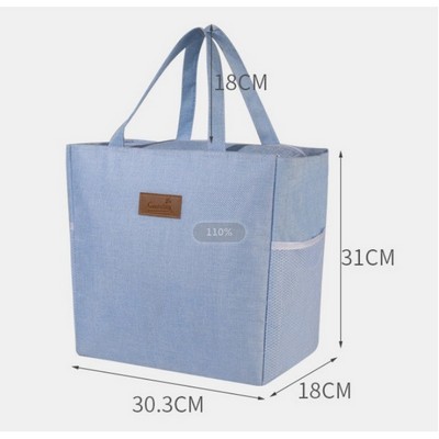 Waterproof Folding Non Woven Reusable Insulated Lunch Cooler Carry Bag