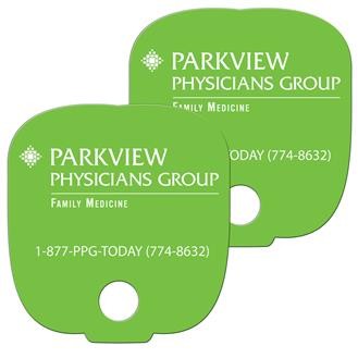 Bread Slice Hand Fan w/Hole (2 Sides)