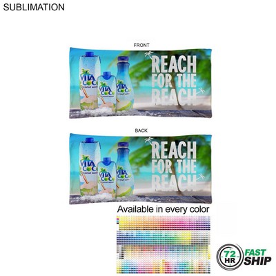 72 Hr Fast Ship - Absorbent Microfiber Dri-Lite Terry Pool Towel, 20x40, Sublimated