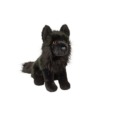 Vilkas Black Wolf Stuffed Animal