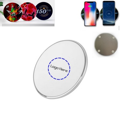 10W Thin Aluminum Fast Wireless Charger
