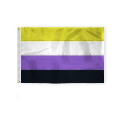 2 ' x 3 ' 1ply Nylon Non-Binary Pride Deluxe Flag